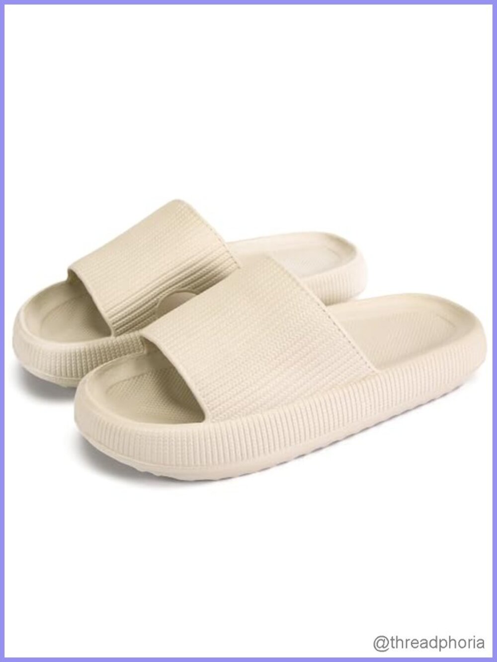 Cloud Slippers Cushioned Thick Sole Slide Sandals for Women and Men